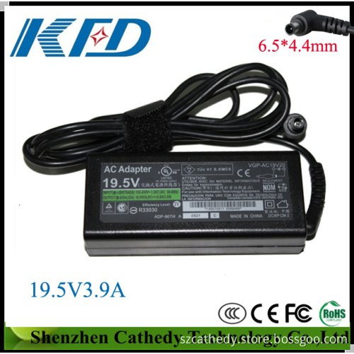 76W 19.5V3.9A Laptop Adapter (PCGA-AC19VA24)